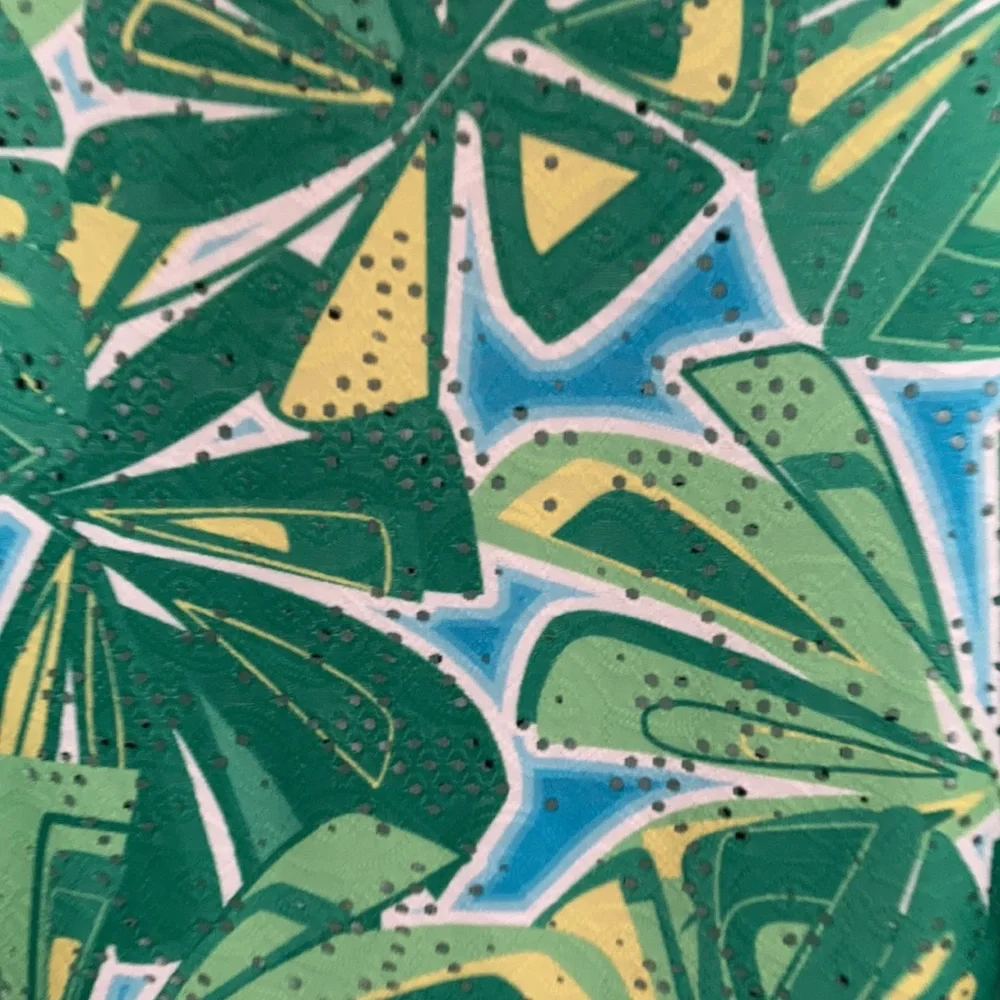 3/$45 Ruby Rd top retro abstract floral print crochet like detail boho blouse 2X - Picture 7 of 17